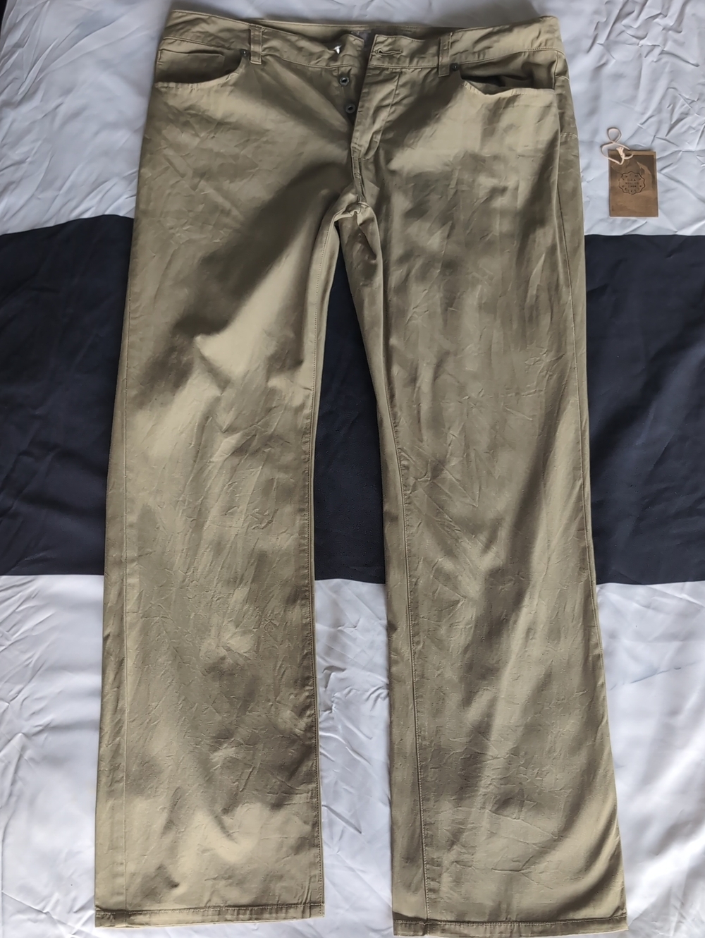 J.A.C.H.S. CLOTHING COMPANY - Men's Khaki/Olive Straight-Leg Pants - 36Wx34L
